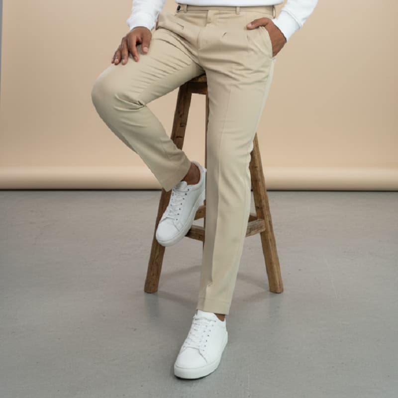 شلوار بنگال مام فیت مدل radin-کرم