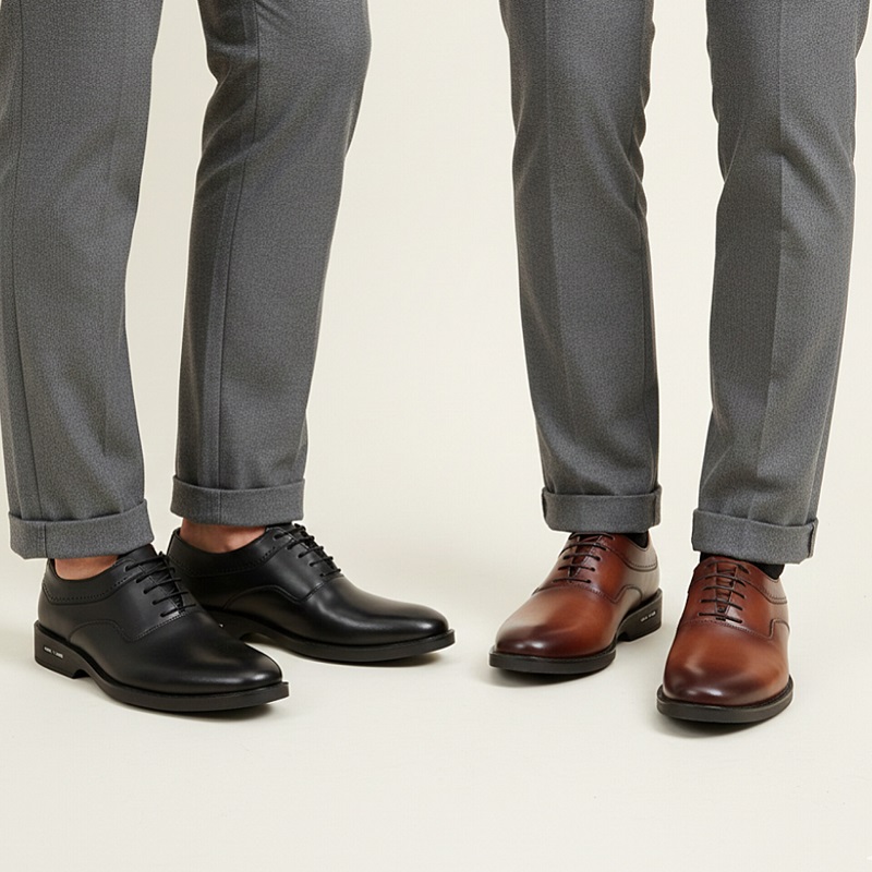 کفش رسمی بندی مردانه مدل sahand-عسلی